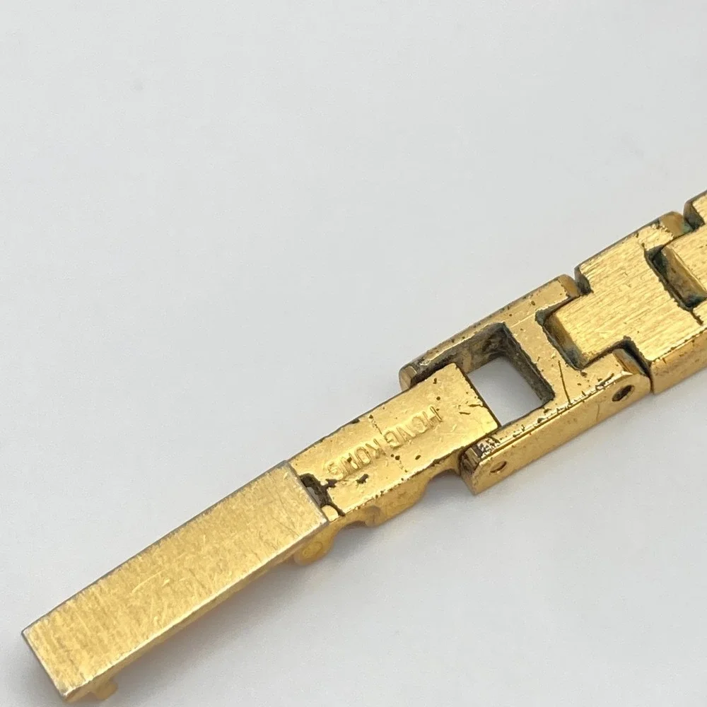 Vintage Armitron Womens Watch 11mm Gold Tone Petite Round New Battery 7